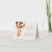 Wir können frühzeitig warten! Babydusche Vielen Da Dankeskarte (Vorderseite)