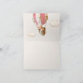 Wir können frühzeitig warten! Babydusche Vielen Da Dankeskarte (Innenseite)