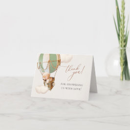 Wir können frühzeitig warten! Babydusche Vielen Da Dankeskarte