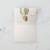 Wir können frühzeitig warten! Babydusche Vielen Da Dankeskarte (Innenseite)