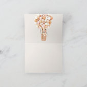 Wir können frühzeitig warten! Babydusche Vielen Da Dankeskarte (Innenseite)