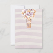 Wir können frühzeitig warten! Babydusche Vielen Da Dankeskarte (Rückseite)