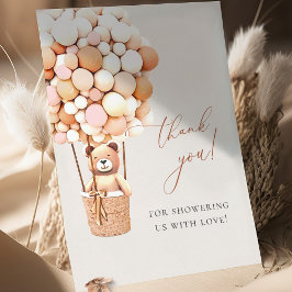 Wir können frühzeitig warten! Babydusche Vielen Da Dankeskarte