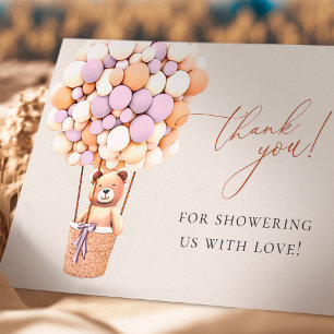 Wir können frühzeitig warten! Babydusche Vielen Da Dankeskarte