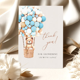 Wir können frühzeitig warten! Babydusche Vielen Da Dankeskarte