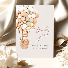 Wir können frühzeitig warten! Babydusche Vielen Da Dankeskarte