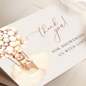 Wir können frühzeitig warten! Babydusche Vielen Da Dankeskarte