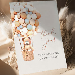 Wir können frühzeitig warten! Babydusche Vielen Da Dankeskarte