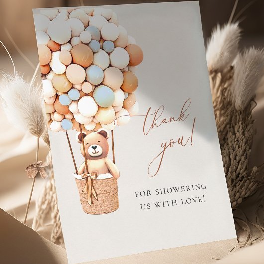 Wir können frühzeitig warten! Babydusche Vielen Da Dankeskarte