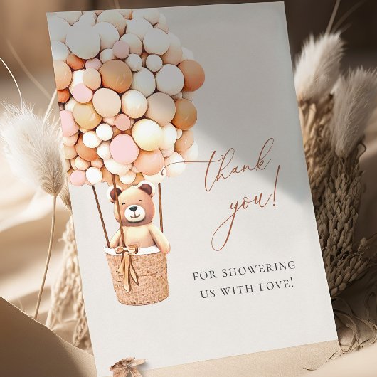 Wir können frühzeitig warten! Babydusche Vielen Da Dankeskarte