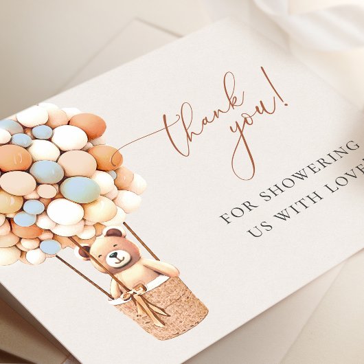 Wir können frühzeitig warten! Babydusche Vielen Da Dankeskarte