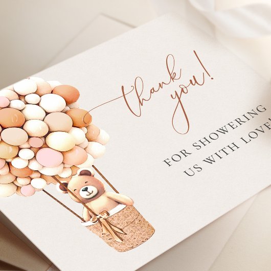 Wir können frühzeitig warten! Babydusche Vielen Da Dankeskarte