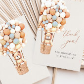 Wir können frühzeitig warten! Babydusche Vielen Da Dankeskarte