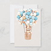 Wir können frühzeitig warten! Babydusche Vielen Da Dankeskarte (Rückseite)