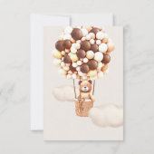 Wir können frühzeitig warten! Babydusche Vielen Da Dankeskarte (Rückseite)