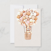 Wir können frühzeitig warten! Babydusche Vielen Da Dankeskarte (Rückseite)