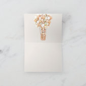 Wir können frühzeitig warten! Babydusche Vielen Da Dankeskarte (Innenseite)