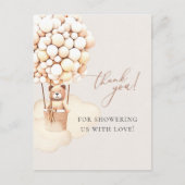 Wir können frühzeitig warten! Babydusche Vielen Da Postkarte (Vorderseite)