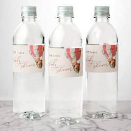 Wir können frühzeitig warten! Babydusche Wasserfla Wasserflaschenetikett