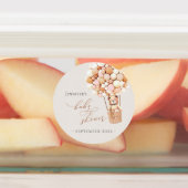 Wir können frühzeitig warten! Babyduschetiketten Etiketten (Befestigt)