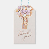 Wir können frühzeitig warten! BabyduschgiftTags Geschenkanhänger (Vorderseite)