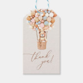 Wir können frühzeitig warten! BabyduschgiftTags Geschenkanhänger (Vorderseite)