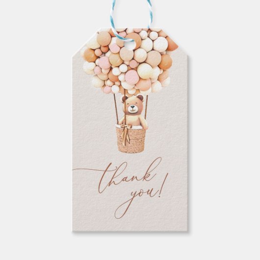 Wir können frühzeitig warten! BabyduschgiftTags Geschenkanhänger (Vorderseite)