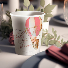 Wir können frühzeitig warten! Babyduschpapier Pappbecher