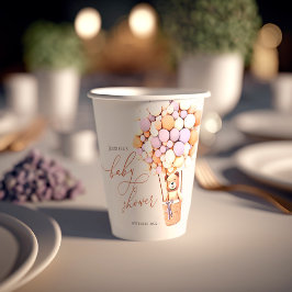 Wir können frühzeitig warten! Babyduschpapier Pappbecher