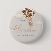 Wir können frühzeitig warten! Babyduschtaste Button (Vorderseite)