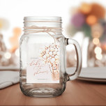 Wir können frühzeitig warten! Babyparty Einmachglas<br><div class="desc">Wir können frühzeitig warten! :) Dieser kleine Bär ist für das große Baby-Party gewartet und sitzt in einem Heißluftballon aus braunen und cremefarbenen Ballons. Whimsikale Wasserfarben und moderne Typografie ergänzen das Design. Personalisieren Sie diese niedliche Babydusche mit Ihren Babyduschdetails einfach und schnell, drücken Sie den Knopf Anpassen, um sie weiter...</div>