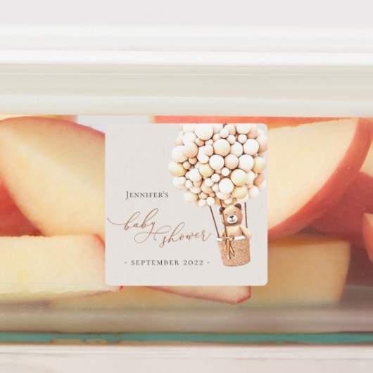 Wir können frühzeitig warten! Babyparty Etiketten (Befestigt)