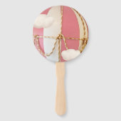 Wir können frühzeitig warten! Babyparty Fächer (Rückseite)