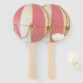 Wir können frühzeitig warten! Babyparty Fächer (Vorne und Hinten)