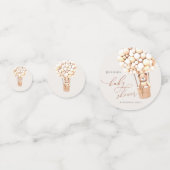 Wir können frühzeitig warten! Babyparty Konfetti (Vorderseiten)