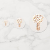 Wir können frühzeitig warten! Babyparty Konfetti (Rückseiten)