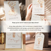 Wir können frühzeitig warten! Babyparty Runder Aufkleber