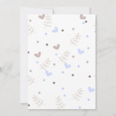 Wir können frühzeitig warten Bären Blue Balloons B Einladung (Rückseite)