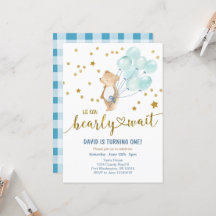 Wir können frühzeitig warten Bärenballon Geburtsta