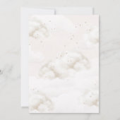 Wir können frühzeitig warten! Bear Beige Balloon B Einladung (Rückseite)