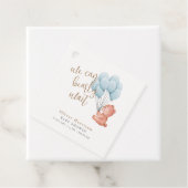 Wir können frühzeitig warten Bear Blue Balloon Bab Geschenkanhänger (Beispiel)