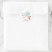 Wir können frühzeitig warten Bear Blue Balloon Bab Runder Aufkleber (Tasche)