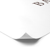 Wir können frühzeitig warten, bis die Babydusche w Poster (Ecke)