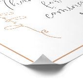 Wir können frühzeitig warten Brown Danke, dass du Poster (Ecke)