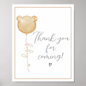 Wir können frühzeitig warten Brown Danke, dass du Poster (Vorne)