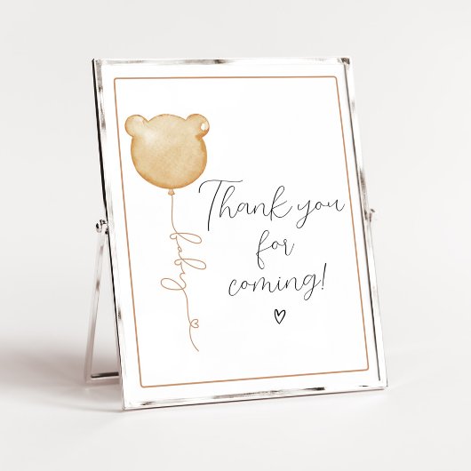 Wir können frühzeitig warten Brown Danke, dass du Poster