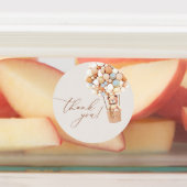 Wir können frühzeitig warten! Danke, Baby Shower L Etiketten (Befestigt)