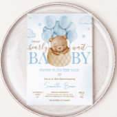 Wir können frühzeitig warten Hot Air Ballon Babydu Einladung