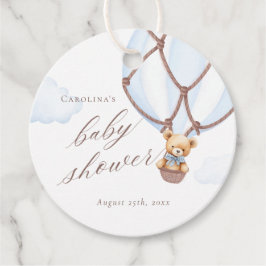 Wir können frühzeitig warten! Hot Air Baloon Babyd Geschenkanhänger