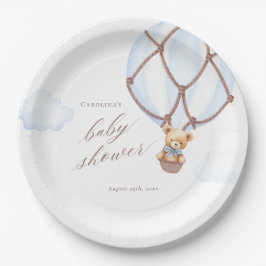 Wir können frühzeitig warten! Hot Air Baloon Babyd Pappteller